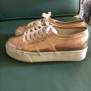 Gold sneakers